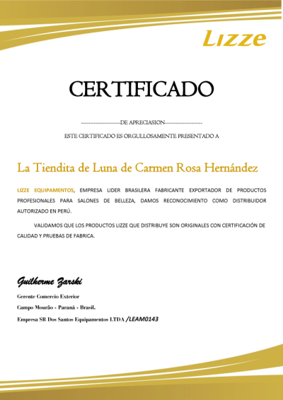 CERTIFICADO-LIZZE CERTIFICADO-LIZZE